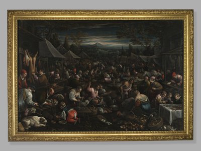 छोटा बाजार, c.1580-82 द्वारा लिएंड्रो डा पोंटे बैसानो