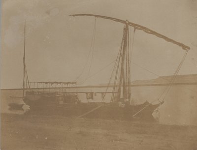नील नाव, मिस्र, 1851। द्वारा लेविट हंट।