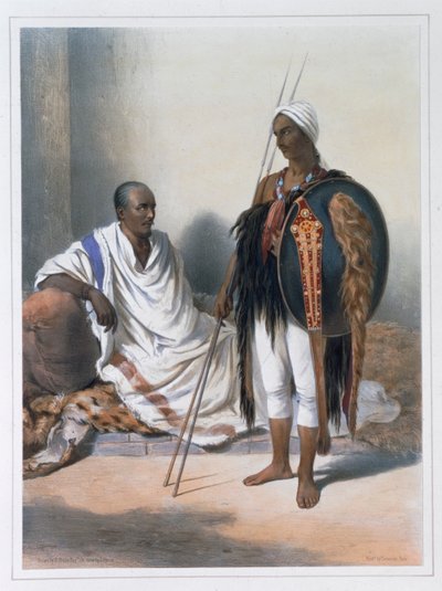 एबिसिनियन पुजारी और योद्धा, 1848 द्वारा लेमोइन