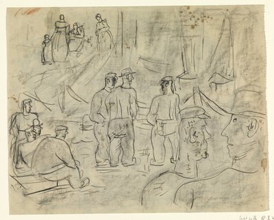बंदरगाह में मछुआरे द्वारा Leo Gestel