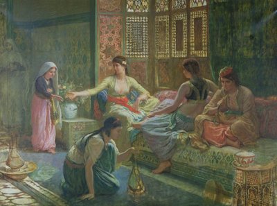 इंटीरियर ऑफ ए हरम, सी .1865 द्वारा लियोन अगस्टे एडोल्फ बेली