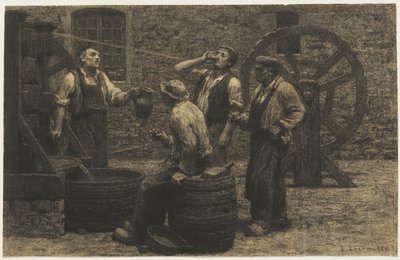 द वाइन प्रेस, c.1872 द्वारा लियोन ऑगस्टिन लेर्मिटेट