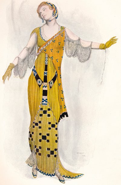 फैंटेसी ऑन द मॉडर्न कॉस्टयूम, Dione, c1910 द्वारा लियोन बक्स्तो