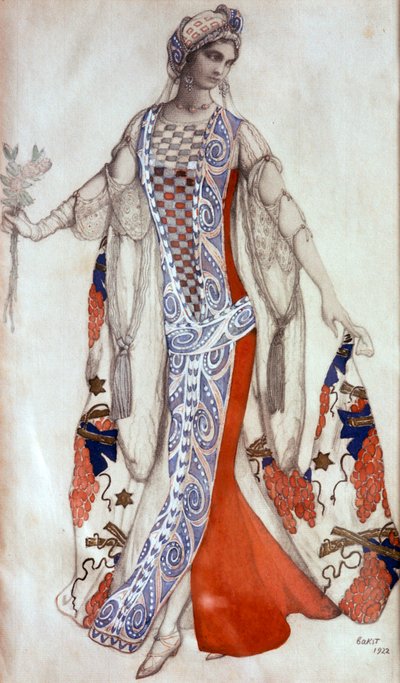 स्लीपिंग ब्यूटी, बैले कॉस्ट्यूम डिज़ाइन, c1913 द्वारा लियोन बक्स्तो