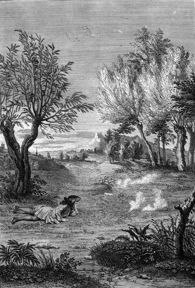 वास्तुकला पर व्यवहार करते हुए, एक आदमी एक भूखंड की जांच करता है: लियोन बत्तीस्ता अल्बर्टी (1404-1472), वास्तुकार, गणितज्ञ, पुनर्जागरण के इतालवी कवि द्वारा "डी आर्किटेक्चर लिब्री डीसेम" से लिया गया बोर्ड। द्वारा लियोन बत्तीस्टा अल्बर्टी