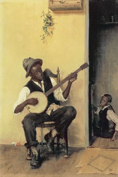 बैंजो प्लेयर, 1881 द्वारा Leon Delachaux