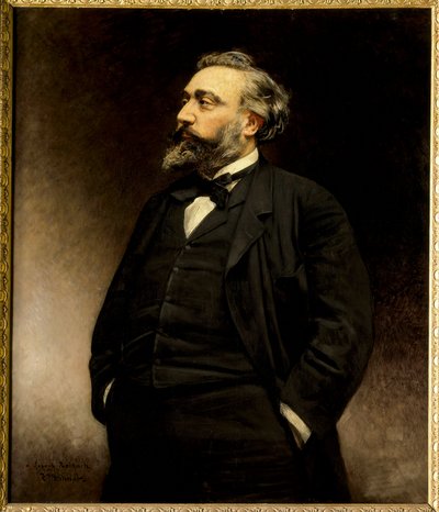 लियोन गैम्बेटा का पोर्ट्रेट (1838 - 1882) फ्रांसीसी राजनीतिज्ञ। लियोन जोसेफ बोनट द्वारा पेंटिंग (1833 - 1922) (hs/t 1.15 x 1)। - लियोन गैम्बेटा का पोर्ट्रेट (1838-1882) फ्रांसीसी राजनीतिज्ञ। लियोन जोसेफ बोनट द्वारा पेंटिंग (1833-1922)। महल का संग्रहालय, वर द्वारा लियोन जोसेफ फ्लोरेंटिन बोनट
