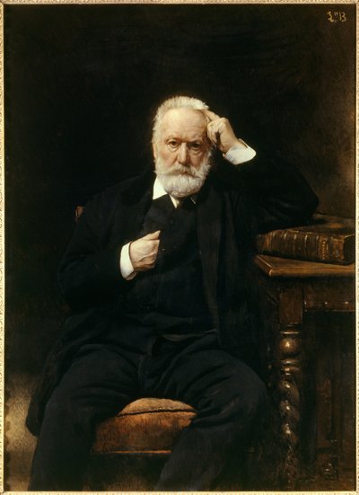 फ्रांसीसी लेखक विक्टर ह्यूगो (1802-1885) का पोर्ट्रेट लियोन जोसेफ बोनट (1833-1922) द्वारा पेंटिंग 19वीं सदी के वर्साय, मुसी डू चेटो - फ्रांसीसी लेखक विक्टर ह्यूगो (1802-1885) का पोर्ट्रेट। लियोन जोसेफ बोनट द्वारा पेंटिंग (1833-1922) द्वारा लियोन जोसेफ फ्लोरेंटिन बोनट