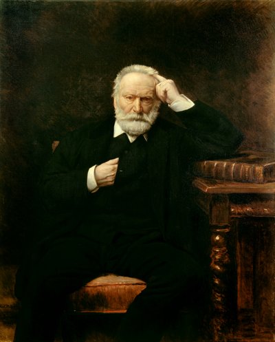 फ्रांसीसी लेखक विक्टर ह्यूगो (1802-1885) का पोर्ट्रेट लियोन जोसेफ बोनट (1833-1922) 1879 सन द्वारा पेंटिंग। 1,38x1,1 वर्ग मीटर द्वारा लियोन जोसेफ फ्लोरेंटिन बोनट