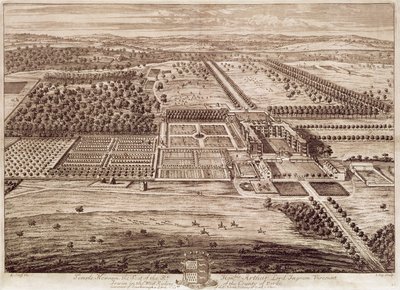 जैन किप द्वारा उत्कीर्ण मंदिर न्यूज़म हाउस की संभावना (c.1652-1722) 1702 (उत्कीर्णन) द्वारा लियोनार्ड (बाद) कनीफ