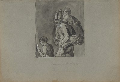 Aeneas और Anchises, 1611-74। द्वारा लियोनार्ड ब्रामर