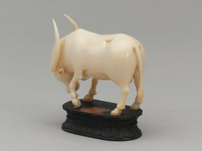 ब्लैक बिशप, शतरंज का टुकड़ा, भारत, 1820 लगभग द्वारा लियोनार्ड लिमोसिन