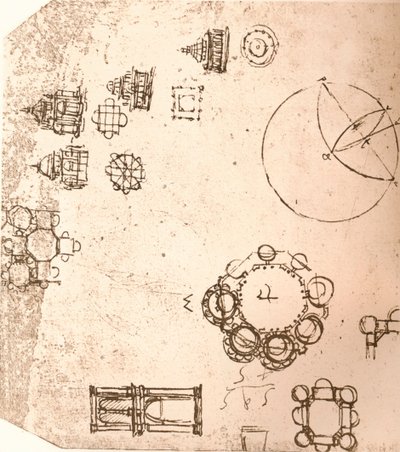 सनकी वास्तुकला का चित्र, c1472-c1519 1883 द्वारा लियोनार्डो दा विंची