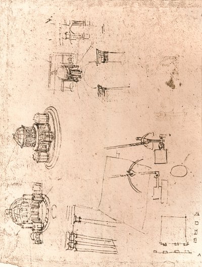 सनकी वास्तुकला का चित्र, c1472-c1519 1883 द्वारा लियोनार्डो दा विंची