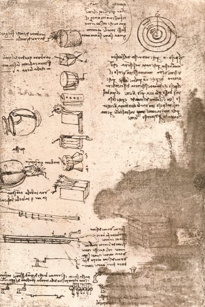 संगीत वाद्ययंत्र और अन्य वस्तुओं के चित्र, c1472-c1519 1883 द्वारा लियोनार्डो दा विंची