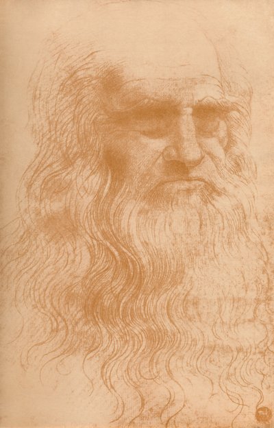 रेड चॉक में एक आदमी का चित्रण, c1512, 1932 द्वारा Leonardo da Vinci