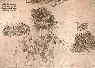 प्राकृतिक घटनाओं का प्रतिनिधित्व, c1472-c1519 1883 द्वारा लियोनार्डो दा विंची