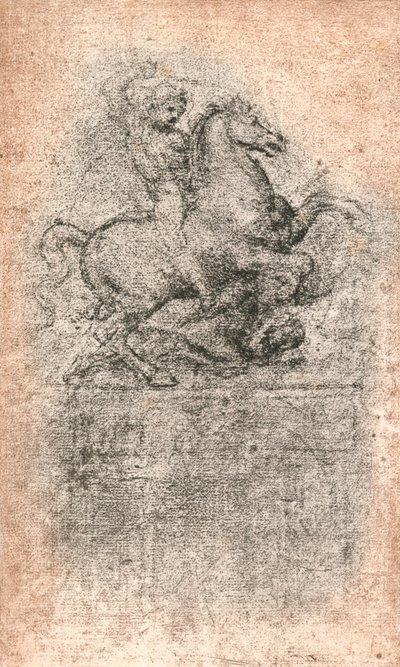 Sforza स्मारक के लिए अध्ययन, c1482-c1499 1883 द्वारा लियोनार्डो दा विंची