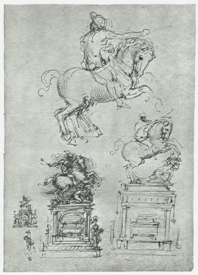 त्रिवुलिज़ियो स्मारक, c1511 द्वारा लियोनार्डो दा विंची