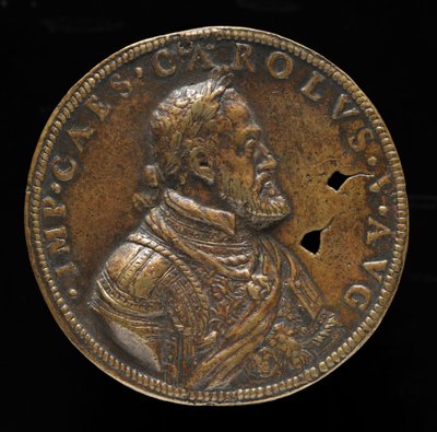 चार्ल्स वी, 1500-1558, स्पेन के राजा 1516-1556, पवित्र रोमन सम्राट 1519 [सामने], 1547 या उसके बाद। द्वारा लियोन लियोनी