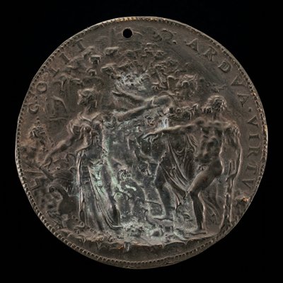पर्नासस से पहले हरक्यूलिस की पसंद: सदाचार का स्टीप पाथ ... [रिवर्स], 15481549। द्वारा लियोन लियोनी