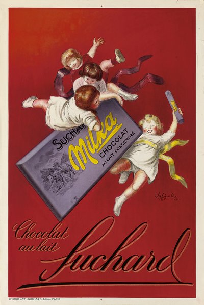1925 में सुचर्ड द्वारा मिल्का चॉकलेट का विज्ञापन पोस्टर द्वारा Leonetto Cappiello