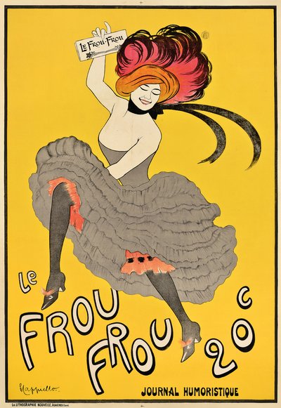 1899 में फ्रांसीसी पत्रिका "ले फ्रू फ्राउ" का विज्ञापन द्वारा Leonetto Cappiello