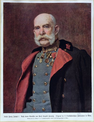 सम्राट फ्रांज जोसेफ I (1830-1916) का चित्रण 1904-5 द्वारा लियोपोल्ड होरोविट्ज़