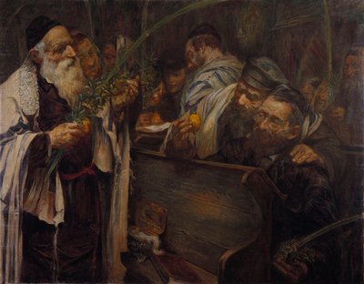 आराधनालय में Sukkot (कैनवास पर तेल) द्वारा लियोपोल्ड पिलिचोस्की