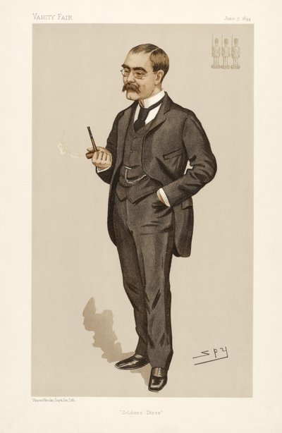 रुडयार्ड किपलिंग (1865 - 1936), वैनिटी फेयर, पब से। 1894 (रंग लिथोग्राफ) द्वारा लेस्ली मैथ्यू वार्ड