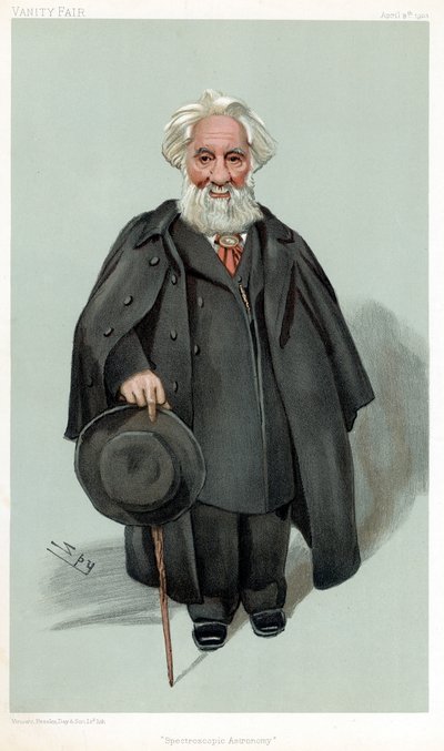 विलियम हगिन्स, ब्रिटिश खगोलशास्त्री और स्पेक्ट्रोस्कोपिस्ट, 1903 द्वारा लेस्ली मैथ्यू वार्ड