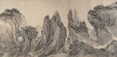 दांग युआन, जुरान, मा युआन और ज़िया गुई के बाद लैंडस्केप, दिनांक 1655। द्वारा ली ज़ैक