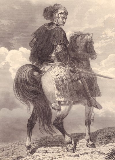 इतालवी सैन्य नेता और राजनेता जियान जियाकोमो ट्रिवुल्ज़ियो (1440-1518), उत्कीर्णन, 22x16 सेमी, गैलेरी हिस्टोरिक डी वर्साय, हिस्टोइरे डी फ्रांस, चार्ल्स गेवार्ड प्रकाशक, पेरिस, लगभग 1840 से द्वारा अज्ञात अज्ञात