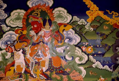 Mural painting from Lamaist Monastery of Lamayuru, Laddakh, India द्वारा अज्ञात अज्ञात