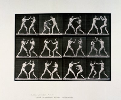 नग्न पुरुष एथलीट मुक्केबाजी, सी 1872-1885 द्वारा अज्ञात अज्ञात
