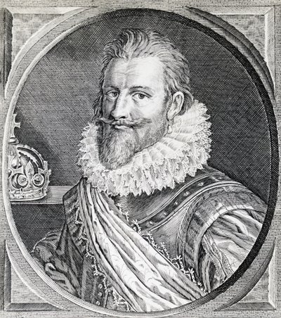 ईसाई चतुर्थ (1588-1648) का पोर्ट्रेट, डेनमार्क और नॉर्वे के राजा, उत्कीर्णन द्वारा अज्ञात अज्ञात