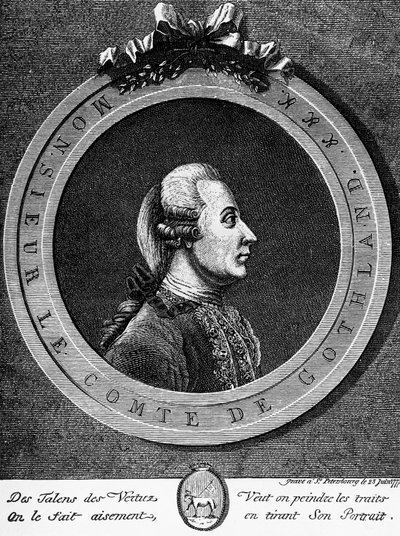 1771 से स्वीडन के राजा गुस्ताव III (1746-1792) का चित्र, उत्कीर्णन द्वारा अज्ञात अज्ञात