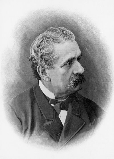पाओलो फेरारी का पोर्ट्रेट (1822-1889), इतालवी नाटककार और लेखक, उत्कीर्णन द्वारा अज्ञात अज्ञात