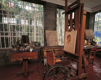 फ्रीडा काहलो का अध्ययन (फोटो) द्वारा अज्ञात अज्ञात