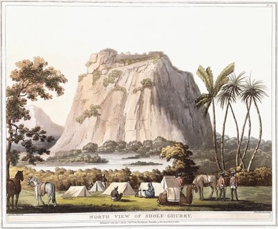 उत्तरी दृश्य शूल घुर्री, 1805 द्वारा लेफ्टिनेंट जेम्स हंटर