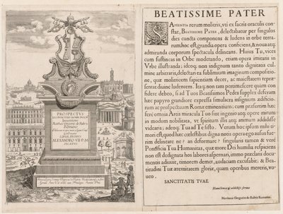 संभावना LOCURI रोम Insignes [बारी] 1666 से frontispiece। द्वारा लिविन क्रुइल