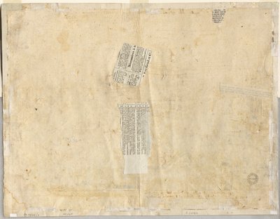 रेक्टो से एक फव्वारे की ट्रेसिंग और दो चेहरे वर्सो, 1665 के स्केच। द्वारा लिविन क्रुइल