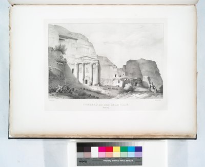 पेट्रा शहर के दक्षिण में मकबरा द्वारा लिनेंट (लिनेंट पाशा) बेलेफोंड्स