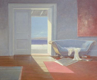 बीच हाउस, 1995 (ऐक्रेलिक ऑन बोर्ड) द्वारा Lincoln Seligman