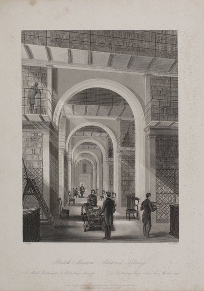 ब्रिटिश संग्रहालय, होलबोर्न, c.1850 (उत्कीर्णन) द्वारा Llewellyn (बाद) Jewitt