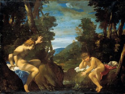 सल्माकिस और हर्मैप्रोडिटस द्वारा Lodovico Carracci