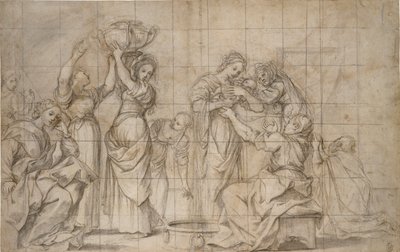 बैपटिस्ट का जन्म, c1575-1610 द्वारा Lodovico Carracci