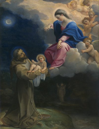 संत फ्रांसिस का दर्शन, सी। १६०२ द्वारा Lodovico Carracci