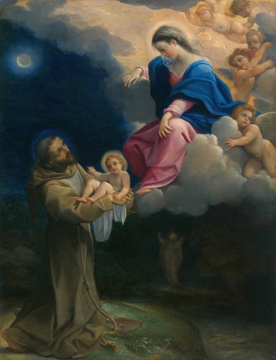 सेंट फ्रांसिस का विजन, सी। 1602. द्वारा Lodovico Carracci