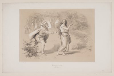 कोंग्सगार्डन, पृ. 69, क्रिश्चियन विन्थर की quot;फ्लाइट ऑफ़ द डियरquot; का चित्रण द्वारा लोरेंज फ़्रिलिच